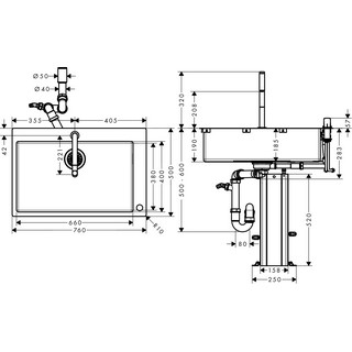 Комплект Hansgrohe C71-F660-08 43202800