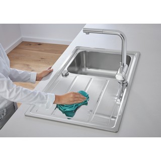 Комплект Grohe Minta 31573SD0 Мойка кухонная K500 31571SD0 + Смеситель Mint 32168000 для кухонной мойки