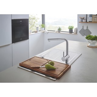 Комплект Grohe Minta 31573SD0 Мойка кухонная K500 31571SD0 + Смеситель Mint 32168000 для кухонной мойки