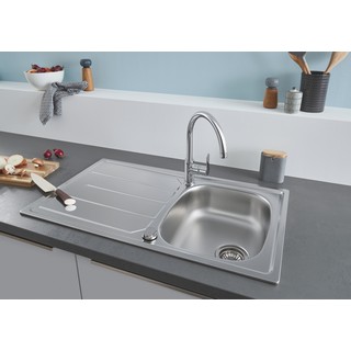 Комплект Grohe Bau 31562SD0 Мойка кухонная K200 31552SD0 + Смеситель BauEdge 31367000 для кухонной мойки