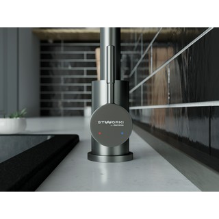 Комплект  Мойка кухонная Granula GR-4451 черный + Смеситель STWORKI by Damixa Stworki HSTW07100 для кухонной мойки, никель
