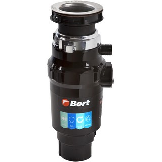Комплект  Мойка кухонная GranFest Practik GF-P420 черный + Измельчитель отходов Bort Master Eco