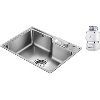 Комплект  Мойка кухонная Oulin OL-CS210S + Измельчитель отходов Oulin OL-KDS553