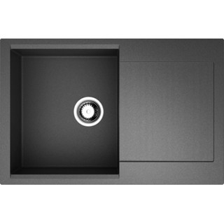Комплект  Мойка кухонная Omoikiri Daisen 78-BL черная + Смеситель Omoikiri Nagano BN для кухонной мойки