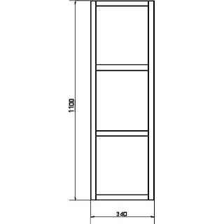 Полка Comforty Дюссельдорф 35М дуб дымчатый