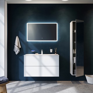 Шкаф-пенал AM.PM Spirit V2.0 35 R, зеркало, белый глянец