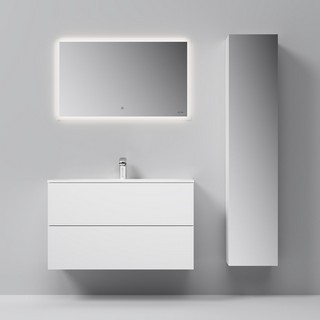 Шкаф-пенал AM.PM Spirit V2.0 35 R, зеркало, белый глянец