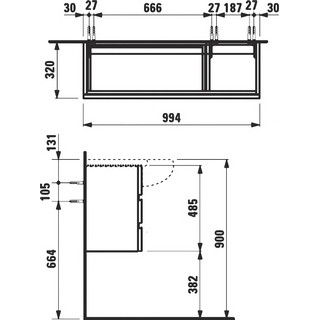 Тумба для комплекта Laufen Alessi one 4.2450.0.097.630.1