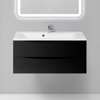 Тумба для комплекта BelBagno Marino 100 nero lucido