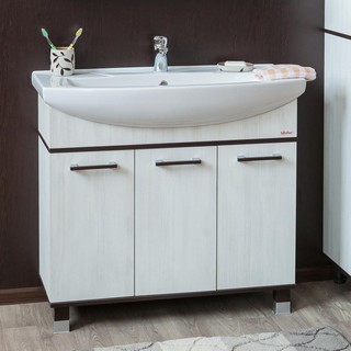 Тумба для комплекта Sanflor Толедо 105 венге, северное дерево светлое
