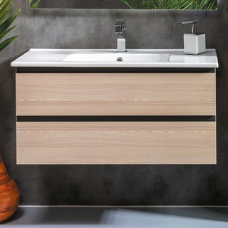 Тумба с раковиной Armadi Art Capolda 100 light wood