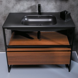 Тумба с раковиной Armadi Art Loft 120 dark wood, напольная