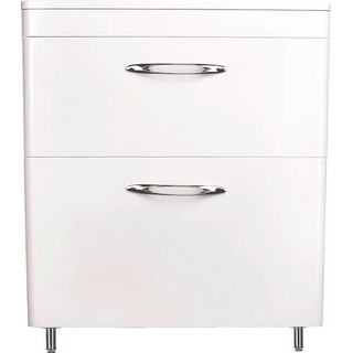 Тумба с раковиной Style Line Каре 70 напольная, Люкс Plus, белая