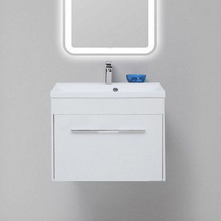 Тумба с раковиной Aquanet Августа 75 белая