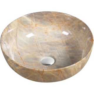 Раковина SantiLine SL-7026 коричневый мрамор