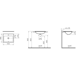 Раковина VitrA S20 5465B003