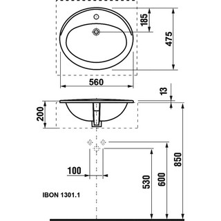 Раковина Roca Adora 56x47,5