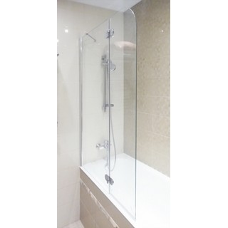 Шторка на ванну GuteWetter Lux Pearl GV-102A левая 100 см стекло бесцветное, профиль хром