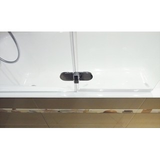 Шторка на ванну GuteWetter Lux Pearl GV-102A левая 100 см стекло бесцветное, профиль хром