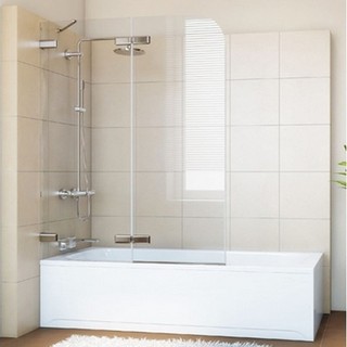 Шторка на ванну GuteWetter Trend Pearl GV-862A левая 90 см стекло бесцветное, фурнитура хром