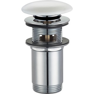 Донный клапан для раковины Omnires A706BP click-clack, белый