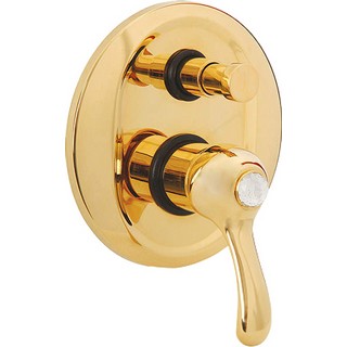 Смеситель Migliore Lem Swarovski ML.LEM-1972K.DO С ВНУТРЕННЕЙ ЧАСТЬЮ, для душа, золото