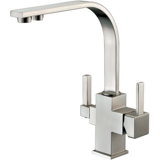 Смеситель Zorg Sanitary ZR 332 YF nickel для кухонной мойки