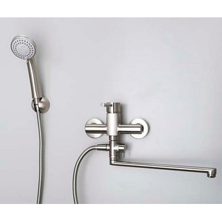 Смеситель Wasserkraft Wern 4202L универсальный, матовый хром
