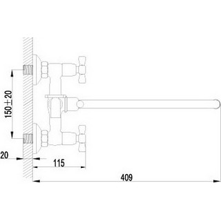 Смеситель Lemark Benefit LM2551C универсальный