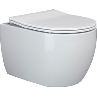 Унитаз подвесной Ceramica Nova Play CN3001 с микролифтом, безободковый