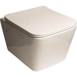 Унитаз подвесной SantiLine SL-5004 безободковый, с микролифтом