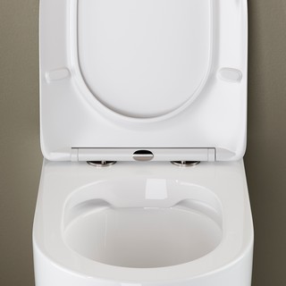 Унитаз приставной Ceramica Nova Mia CN1810 с микролифтом, безободковый