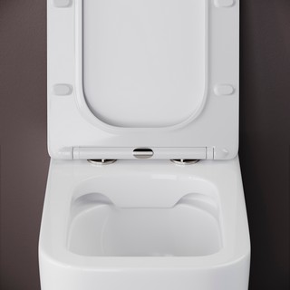 Унитаз приставной Ceramica Nova Cubic Rimless CN1809 с микролифтом, безободковый