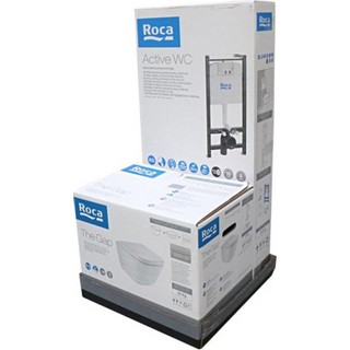Комплект Roca Gap 893104100 подвесной унитаз + инсталляция + кнопка