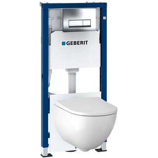 Комплект Geberit Acanto унитаз + инсталляция + крышка-сиденье