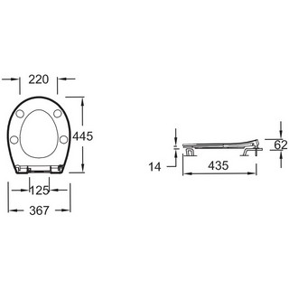 Комплект Jacob Delafon Patio E21740RU-00 кнопка хром