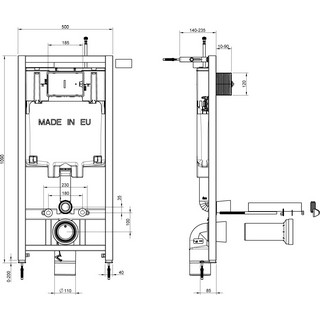 Комплект Jacob Delafon Patio E21740RU-00 кнопка хром