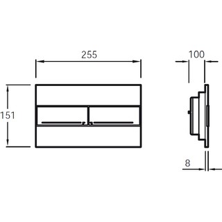 Комплект Jacob Delafon Patio E21740RU-00 кнопка хром