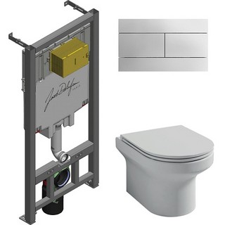Комплект Jacob Delafon Elite E21742RU-00 кнопка хром